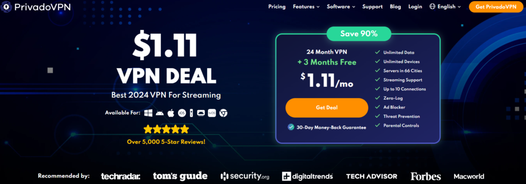 Privadovpn-The Best Free VPN for Mac Users